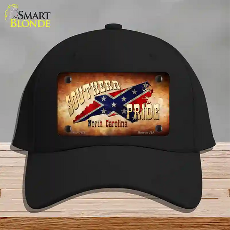 Southern Pride North Carolina Novelty License Plate Hat Cotton / Black