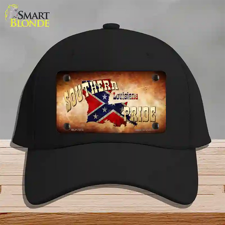 Southern Pride Louisiana Novelty License Plate Hat Cotton / Black