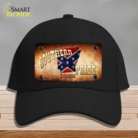 Southern Pride Arkansas Novelty License Plate Hat Cotton / Black