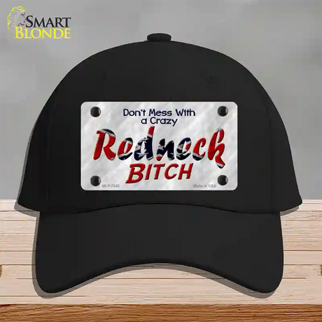 Dont Mess With Crazy Novelty License Plate Hat Cotton / Black