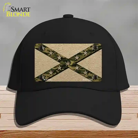 Confederate Stripes Camo Novelty License Plate Hat Cotton / Black