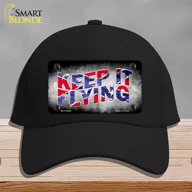 Keep It Flying Novelty License Plate Hat Cotton / Black