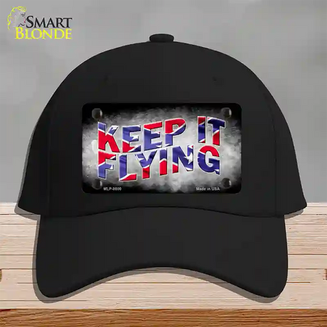 Keep It Flying Novelty License Plate Hat Cotton / Black