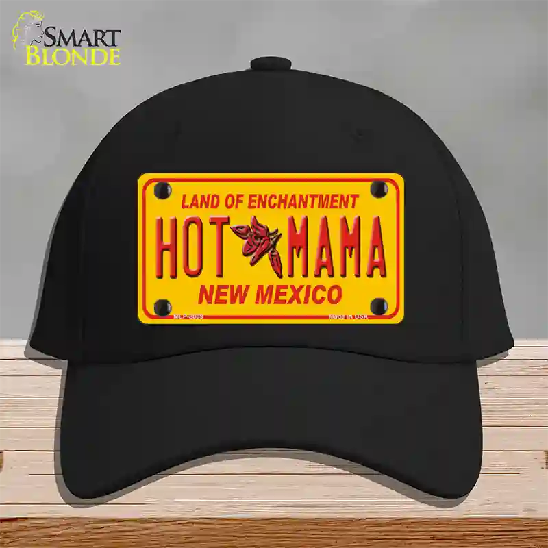 New Mexico Hot Mama Novelty License Plate Hat Cotton / Black