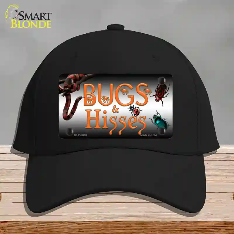 Bugs & Hisses Novelty License Plate Hat Cotton / Black