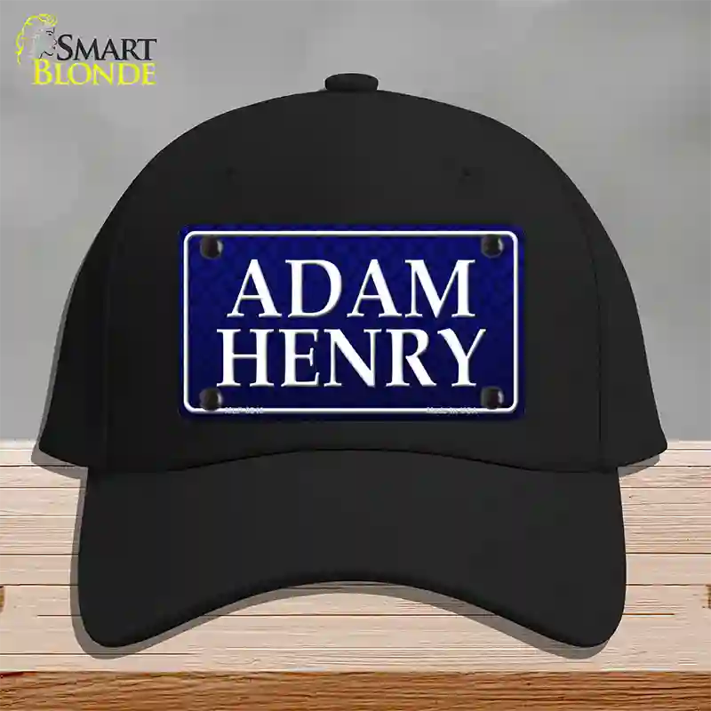 Adam Henry Novelty License Plate Hat Cotton / Black