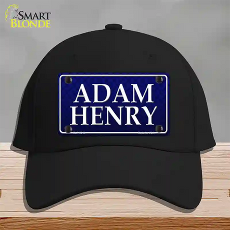 Adam Henry Novelty License Plate Hat Cotton / Black