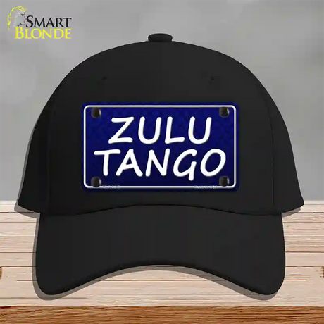 Zulu Tango Novelty License Plate Hat Cotton / Black