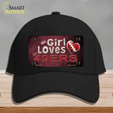 This Girl Loves Her 49ers Novelty License Plate Hat Cotton / Black