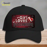 This Girl Loves Her Buccaneers Novelty License Plate Hat Cotton / Black