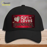 This Girl Loves Her Diamondbacks Novelty License Plate Hat Cotton / Black