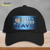 This Girl Loves Her Rays Novelty License Plate Hat Cotton / Black