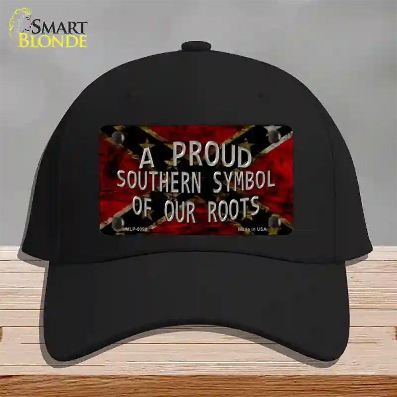 Symbol Of Our Roots Novelty License Plate Hat Cotton / Black