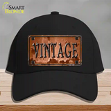 Vintage Rusty Sign Novelty License Plate Hat Cotton / Black