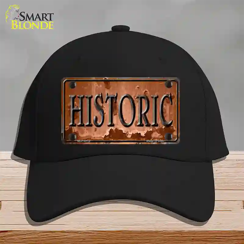 Historic Novelty License Plate Hat Cotton / Black