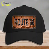 Route 66 Rusty Novelty License Plate Hat Cotton / Black