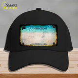 Connecticut Rusty Blank Novelty License Plate Hat Cotton / Black