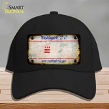 Washington DC Rusty Blank Novelty License Plate Hat Cotton / Black