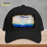 Illinois Rusty Blank Novelty License Plate Hat Cotton / Black