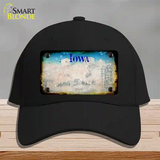 Iowa Rusty Blank Novelty License Plate Hat Cotton / Black