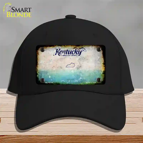 Kentucky Rusty Blank Novelty License Plate Hat Cotton / Black