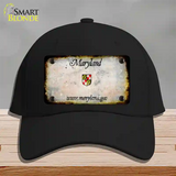 Maryland Rusty Blank Novelty License Plate Hat Cotton / Black