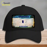 Minnesota Rusty Blank Novelty License Plate Hat Black Cotton