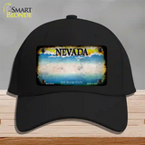 Nevada Rusty Blank Novelty License Plate Hat Cotton / Black