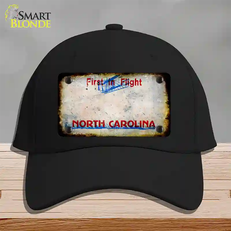 North Carolina Rusty Blank Novelty License Plate Hat Cotton / Black