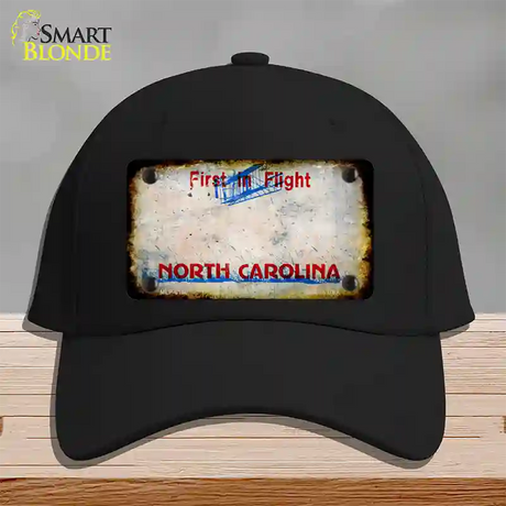 North Carolina Rusty Blank Novelty License Plate Hat Cotton / Black