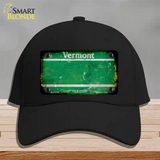 Vermont Rusty Blank Novelty License Plate Hat Cotton / Black