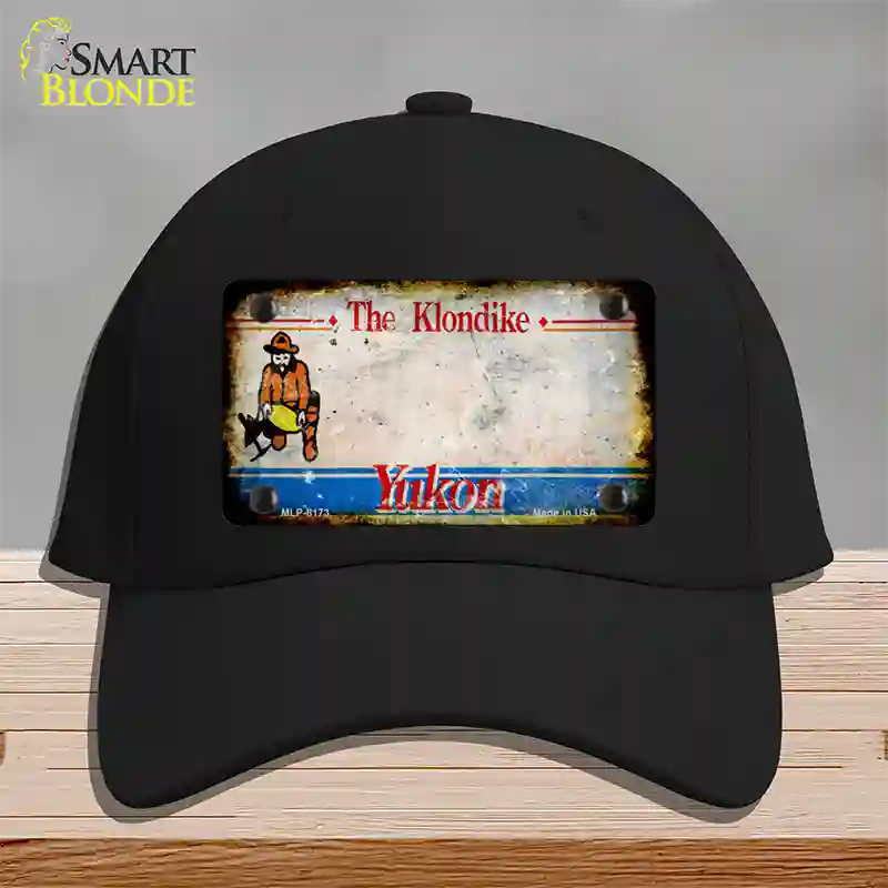 Yukon Rusty Blank Novelty License Plate Hat Cotton / Black