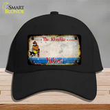 Yukon Rusty Blank Novelty License Plate Hat Cotton / Black