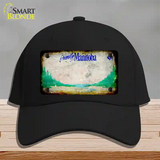 Manitoba Rusty Blank Novelty License Plate Hat Cotton / Black