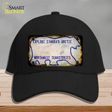 Northwest Territories Rusty Blank Novelty License Plate Hat Cotton / Black