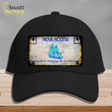 Nova Scotia Rusty Blank Novelty License Plate Hat Cotton / Black