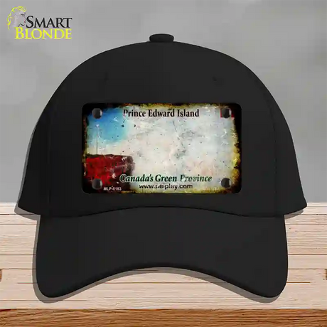 Prince Edward Island Rusty Blank Novelty License Plate Hat Cotton / Black