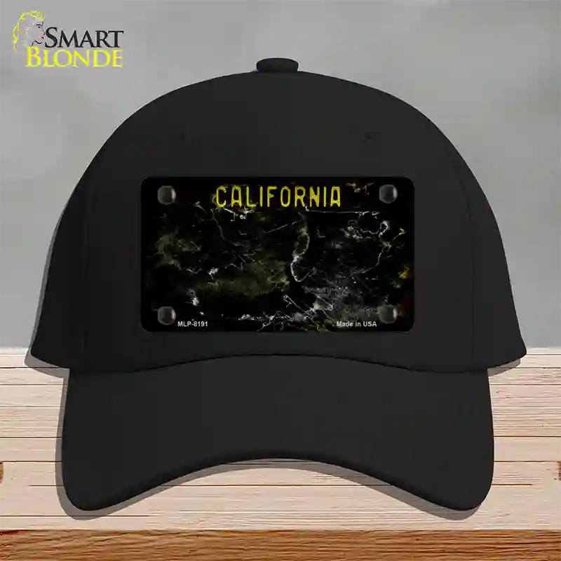 California Black Rusty Blank Novelty License Plate Hat Cotton / Black