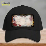 Maryland War of 1812 Rusty Blank Novelty License Plate Hat Cotton / Black