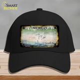 Michigan Rusty Blank Novelty License Plate Hat Cotton / Black