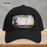 Oklahoma Arrow Rusty Blank Novelty License Plate Hat Cotton / Black