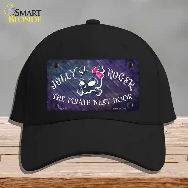 The Pirate Next Door Novelty License Plate Hat Cotton / Black