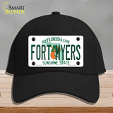 Fort Myers Florida Novelty License Plate Hat Cotton / Black