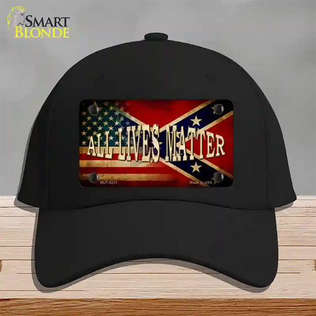 All Lives Matter Flag Novelty License Plate Hat Cotton / Black