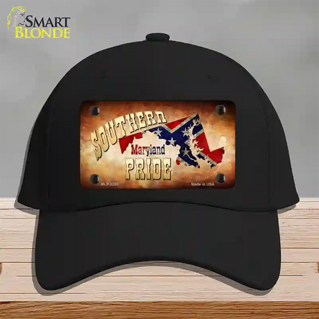 Southern Pride Maryland Novelty License Plate Hat Cotton / Black