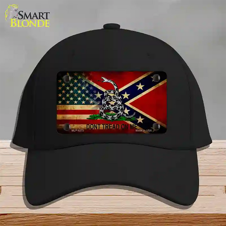 American Confederate Dont Tread Novelty License Plate Hat Cotton / Black