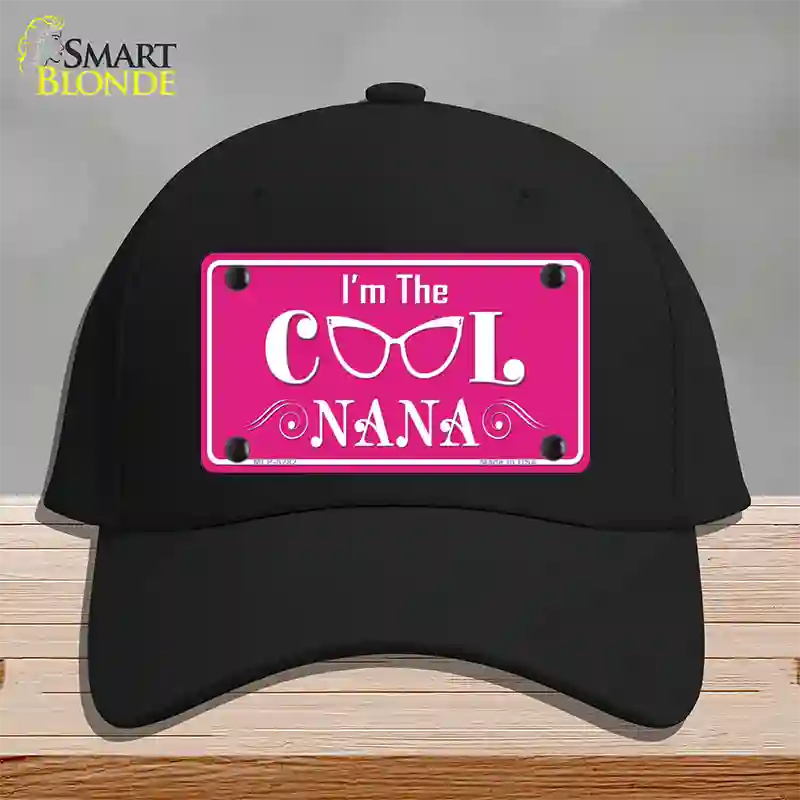 Im The Cool Nana Novelty License Plate Hat Cotton / Black