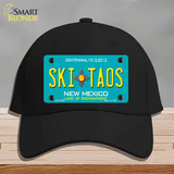 Ski Taos Teal New Mexico Novelty License Plate Hat Cotton / Black