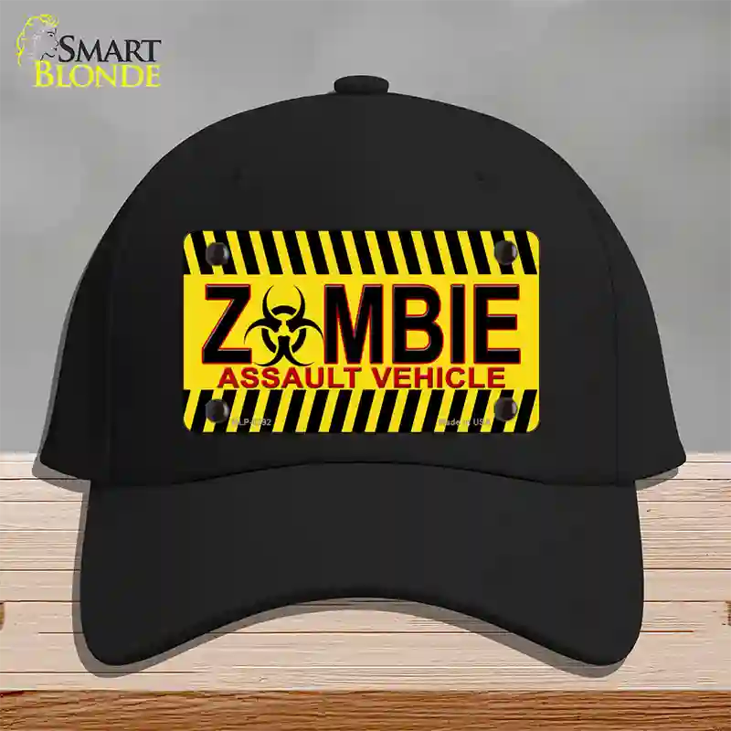 Zombie Assault Vehicle Novelty License Plate Hat Cotton / Black