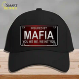 Insured By Mafia Novelty License Plate Hat Cotton / Black